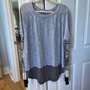 We The Free Tee w/Sweater Sleeves